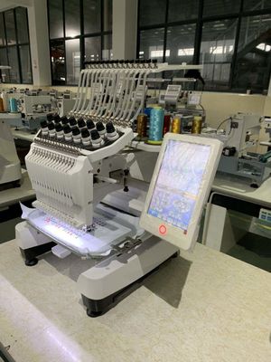 precisión OPEK 15 colores máquina de bordado computarizada de cabeza única para industriales