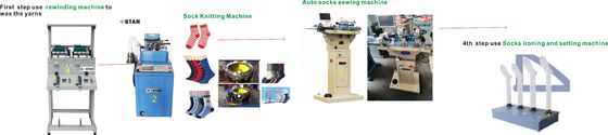 GS297 Máquina de punto para calcetines y dedos del pie con 250W de potencia y certificación ISO9001 CE