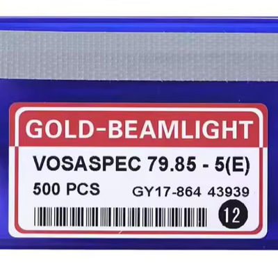 VOSSPE 79.85-5 Máquina de tejer plana de metal de luz dorada Aguja para tejer de precisión