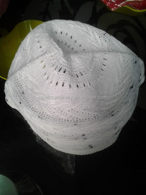 Máquina de tejido de sombrero musulmán totalmente de moda con 1 kW de potencia y función automática