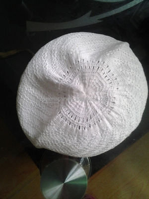 Máquina de tejido de sombrero musulmán totalmente de moda con 1 kW de potencia y función automática