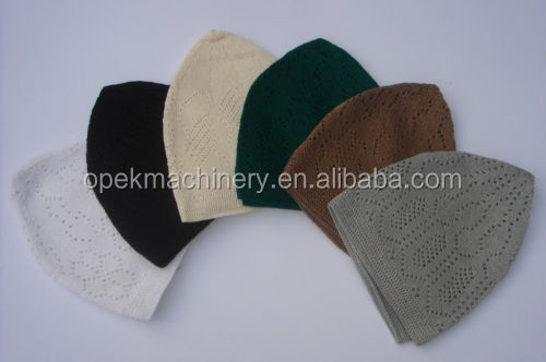 Mercado minorista Maquina de tejido de gorra musulmana árabe Diseño circular para minoristas