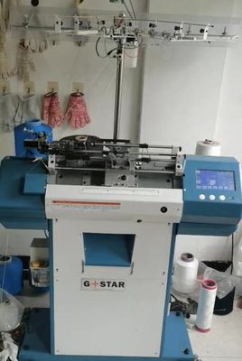 Protección del trabajo Máquina de tejido con guante de látex flexible Jacquard para producción plana