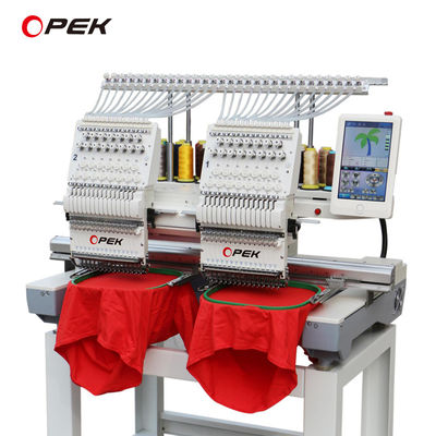 Lenguaje 14 Idiomas Soporte OPEK 12 15 Máquina de bordado de toallas de camisetas computarizada