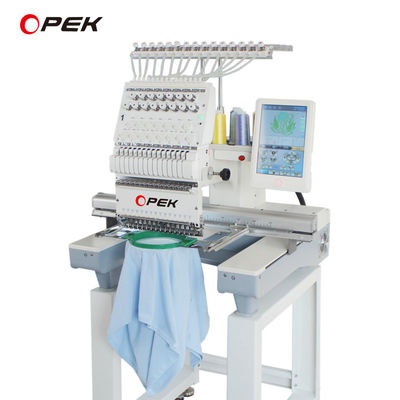 Máquina de bordado plana de ropa con tapa simple digital computarizada OPEK para el hogar 350W