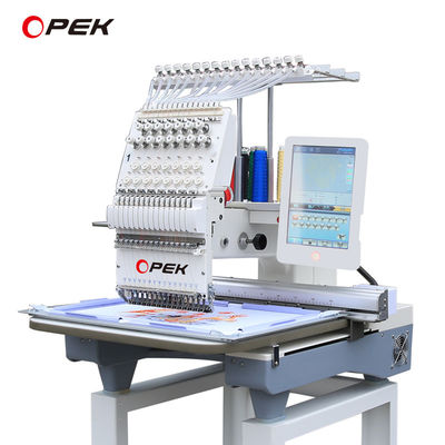 Máquina de bordado plana de ropa con tapa simple digital computarizada OPEK para el hogar 350W