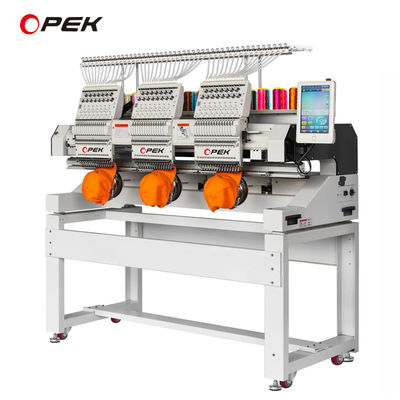 Máquina de bordado de camisetas OPEK con ordenador Dahao A15 y velocidad máxima de 1200 RPM