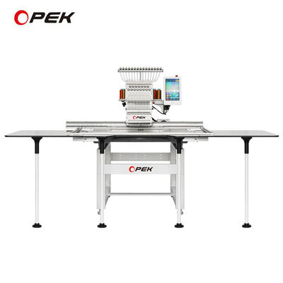 1200 RPM Máquina de bordado de tapa de velocidad máxima con área de bordado grande de OPEK