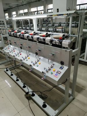 12 cabezas Máquina automática de enrollamiento de hilos Enrollamiento de chenille con 0,80*0,80*1,20m Tamaño