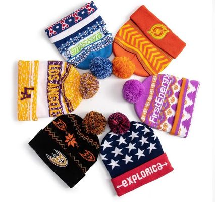 Sistema doble 8GG OPEK365 Máquina de tejido de sombrero y bufanda Jacquard Beanie