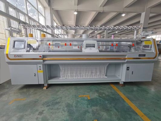 72 pulgadas de ancho de tejido de tejido multi-gauge máquina de tejido plana para suéter en casa