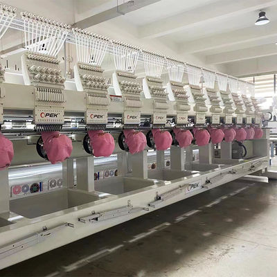 12 Máquina de bordado computarizada de cabeza Máxima Emb. Área 400*450 con normas de seda