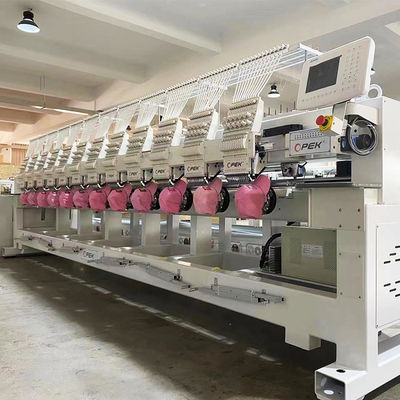 12 Máquina de bordado computarizada de cabeza Máxima Emb. Área 400*450 con normas de seda