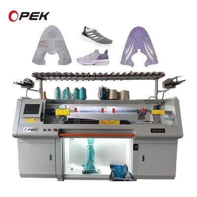 Tres sistemas Hengqiang máquina de punto para la fabricación de zapatos 72 pulgadas de ancho de punto