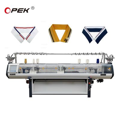 Opek 2023 máquina de tejer plana para cuellos dentro de multi-gauge 3-5-7 en tiendas de ropa