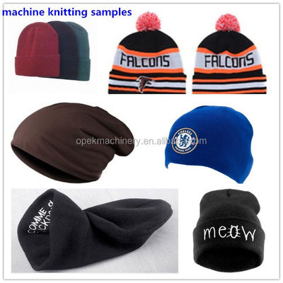 1KW Máquina de tejido de sombreros y bufandas Jacquard completamente computarizada para sombreros de punto