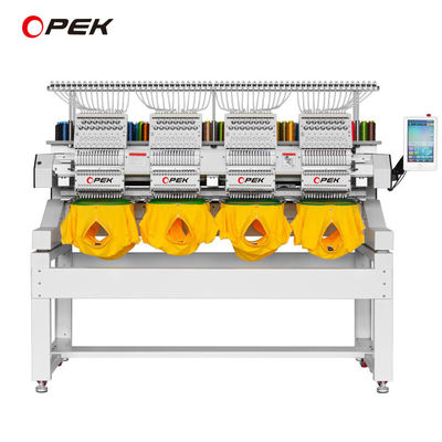 Potencia de 600W 4 cabeza 615 KG máquina de bordado plana automática