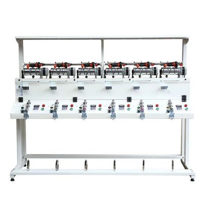 1000 RPM/min Velocidad de tejido Seis cabezas de hilo textil máquina de enrollamiento para una fácil operación