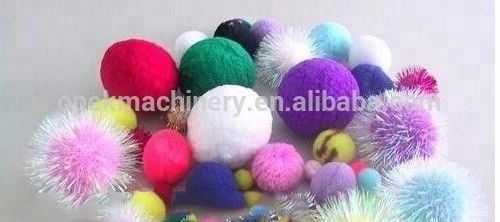 Aumente su producción con la Máquina Pompom 100-150 / hora Producción garantizada