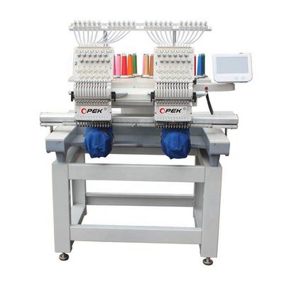 400 * 450 área de bordado 12/15 agujas Mini Familia Opek máquina de bordado computarizada