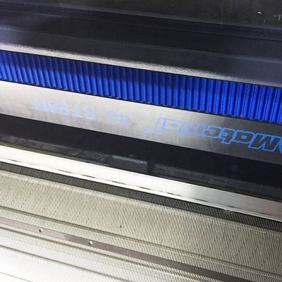 Máquina de tejido de cuello plano de tres sistemas de un solo vagón para suéter Jacquard de 80 pulgadas